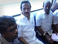 MK Stalin, Vijayakant Take Ride in Chennai Metro Rail