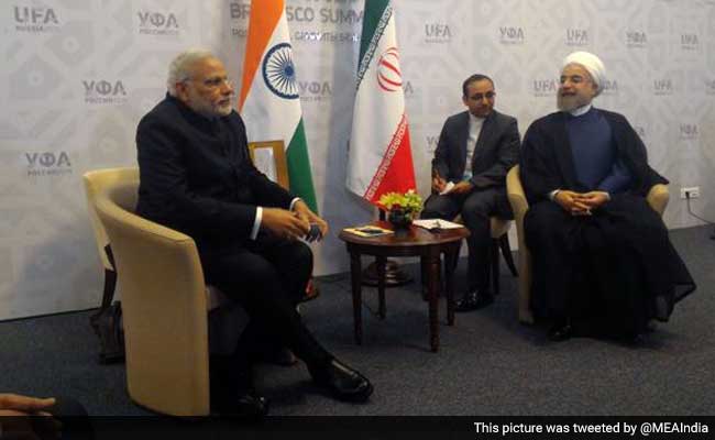 PM Narendra Modi Meets Iranian President Hassan Rouhani