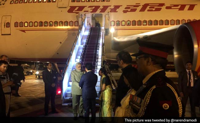 PM Modi Arrives in Kyrgyzstan