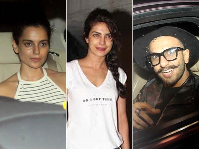 Kangana, Ranveer Head Celeb Roll Call at Priyanka Chopra's Birthday Celebrations