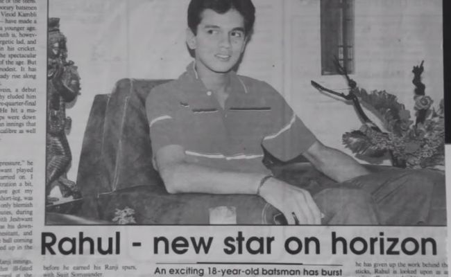 #ThrowbackThursday: Rahul Dravid, Before he Became 'The Wall'