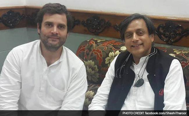 BJP Leader's Takedown Of Rahul Gandhi, Silent Thumbs Up For Shashi Tharoor