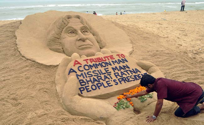 Sand Art Tribute to APJ Abdul Kalam