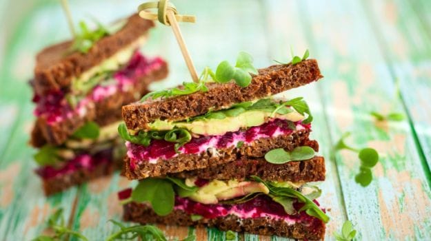 Beetroot sandwich