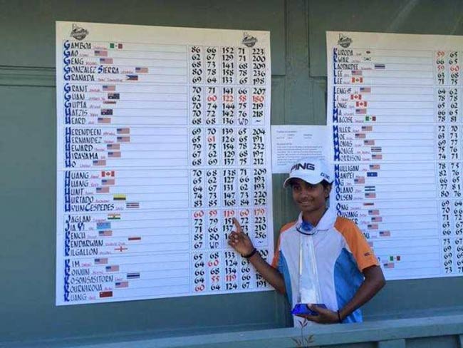 10 साल के शुभम जगलान ने दो हफ्ते में दो जूनियर वर्ल्ड गोल्फ खिताब जीते