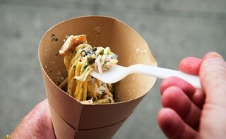 Spaghetti in a Cone: A Genius Food Delivery System