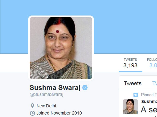 अब ट्विटर पर भारत की 'विदेशमंत्री' नहीं हैं सुषमा स्वराज...