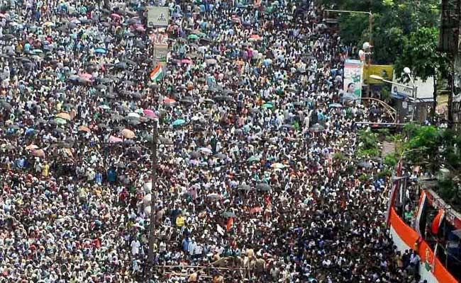 City Choked in Trinamool Congress Rally