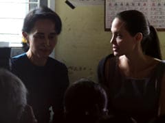 Angelina Jolie, Aung San Suu Kyi Meet Women Garment Workers in Myanmar