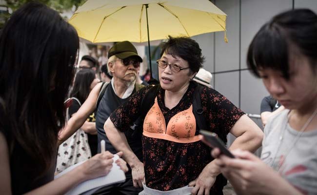 Hong Kong Bra Protest After Woman Jailed for 'Breast Assault'