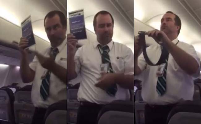 WestJet Flight Attendant Safety Demo Goes Viral