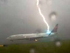 Caught on Camera: Scary Moment When Lightning Strikes Plane