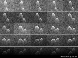 NASA Captures Earth Flyby of 'Space Peanut' NASA Captures Earth Flyby of 'Space Peanut'