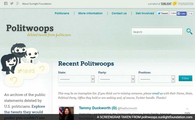 Website That Save Politicians' Deleted Tweets Suspended