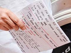 Rahul Gandhi's Cheat Sheet for Parliament Speech Amuses Social Media