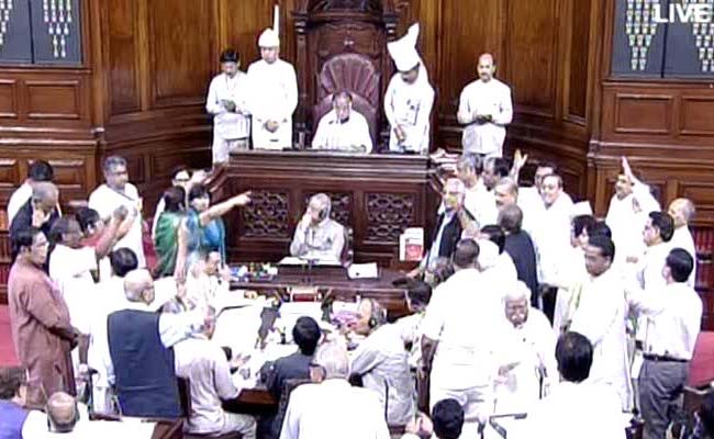 Opposition Disrupts Rajya Sabha Over VK Singh's Dog Remark, RSS Chief