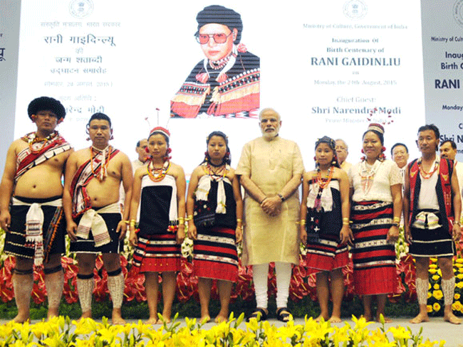 प्रधानमंत्री मोदी ने रानी गाइदिन्‍ल्‍यू के जन्‍म शताब्‍दी समारोह का शुभारंभ किया