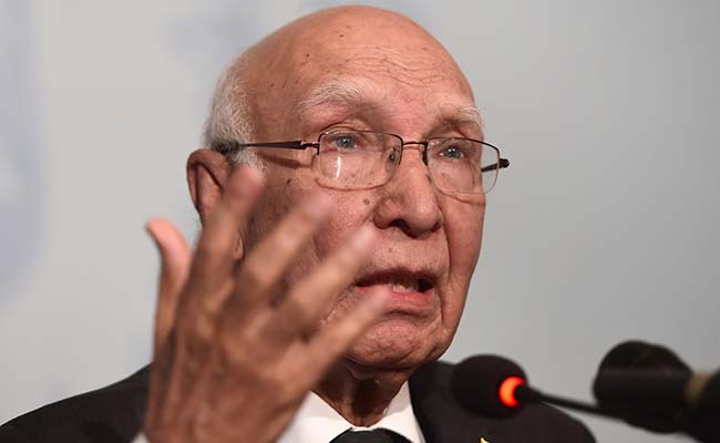 Indo-Pak Talks To Focus On Reducing Tension Along LoC: Sartaj Aziz