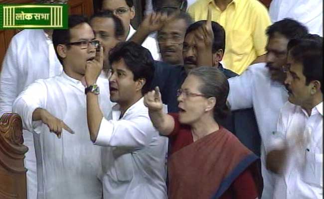 Sonia Gandhi, Furious at 'Black Money' Barb, Protests Near Speaker's Chair