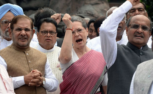 Big Congress Protests on Suspension of MPs, Brace for More Says Sonia