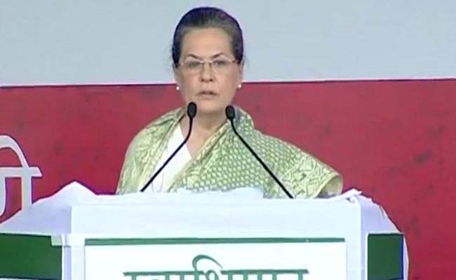 Sonia Gandhi Addresses 'Swabhimaan' Rally in Patna: Highlights