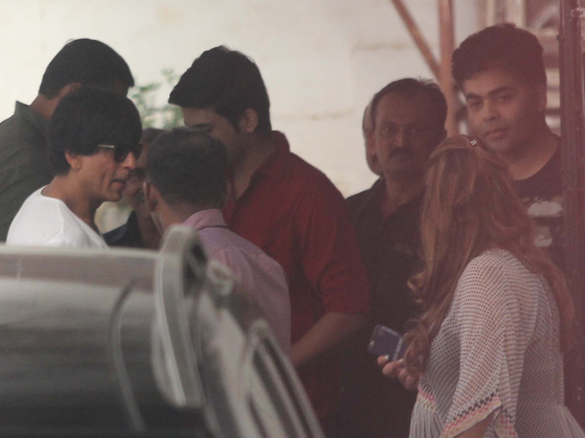 Shah Rukh Khan Spotted at Karan Johar's Office. There Was a Hug