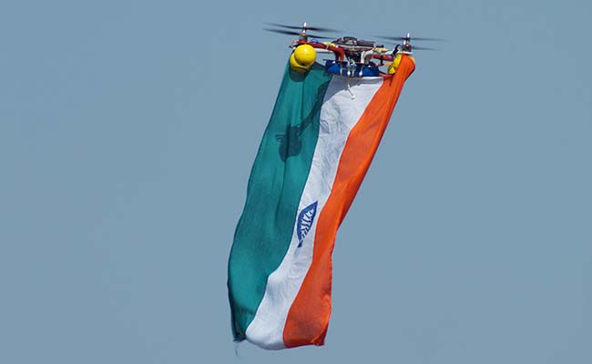 Student-Designed Drone Flies National Flag High on Independence Day