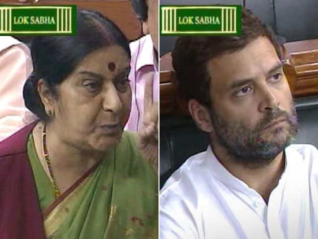 गांधी परिवार पर जोरदार हमला करने वाले सुषमा स्वराज के भाषण की खास बातें...