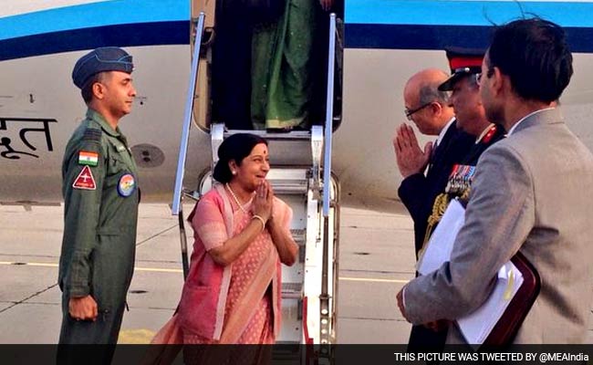 Sushma Swaraj in Germany For Talks to Strengthen Ties