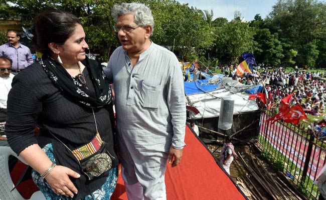 Sitaram Yechury Criticises Prime Minister Narendra Modi at a Rally in Mumbai