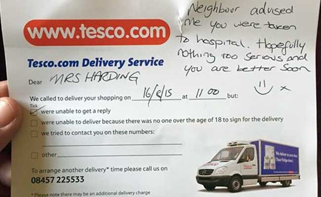 Delivery Man's Kindness to a Grandmother Has Thrilled Social Media