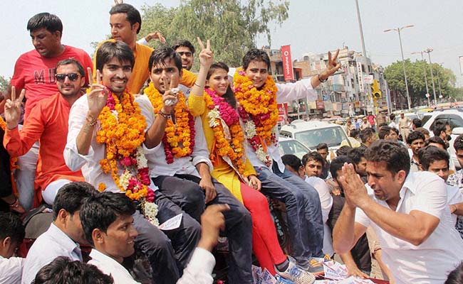 BJP's Student Wing ABVP Sweeps Delhi University Elections