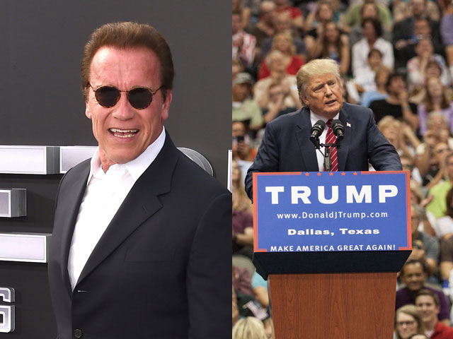 Arnold Schwarzenegger in, Donald Trump Out on <i>Celebrity Apprentice</i>