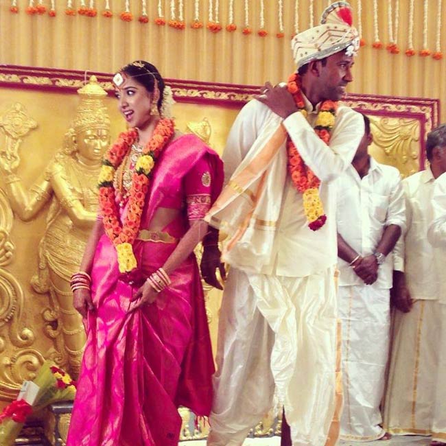 बालाजी और प्रिया थलूर की शादी (फोटो प्रिया के फेसबुक पेज से) 