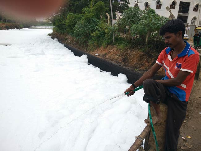 बेंगलुरु : प्रदूषित झीलों ने किया लोगों का जीना मुश्किल