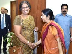 Chandrika Kumaratunga Calls On Union Minister Sushma Swaraj