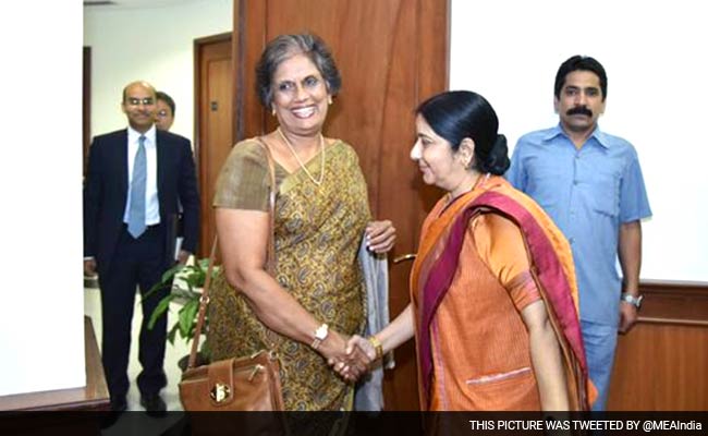 Chandrika Kumaratunga Calls On Union Minister Sushma Swaraj