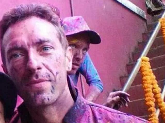 Coldplay Shoots a Video and Plays Holi With Kids in Worli