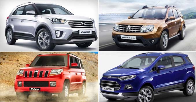 Comparison: Mahindra TUV300 vs Hyundai Creta vs Ford EcoSport vs Renault Duster