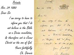बाइबिल और ईश्वर के बारे में लिखी गई डार्विन की चिट्ठी 1,97,000 डॉलर में नीलाम