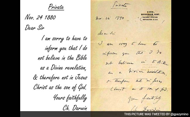 Charles Darwin's Letter on Bible, God Fetches $197,000 at Auction