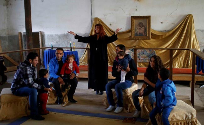 At a Castle in Austria, Villagers And Refugees Celebrate Eid al-Adha