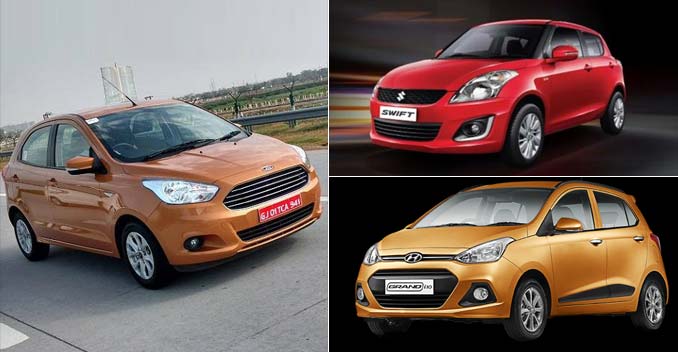 Ford Figo vs Maruti Suzuki Swift vs Hyundai Grand i10: Specification Comparison
