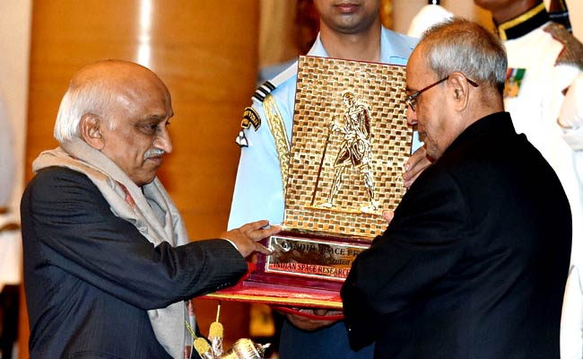 ISRO Receives Gandhi Peace Prize From President