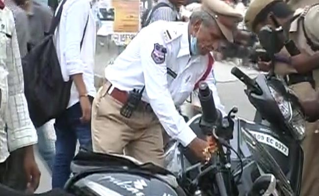 Over 1000 Cases Booked In Hyderabad Within Hours Under New Traffic System