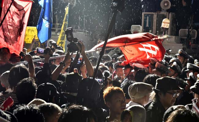 Thousands Protest Before Key Vote on Japan Security Bills