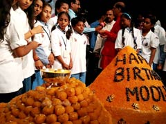 365 kg Ladoo Unveiled on PM Narendra Modi's Birthday