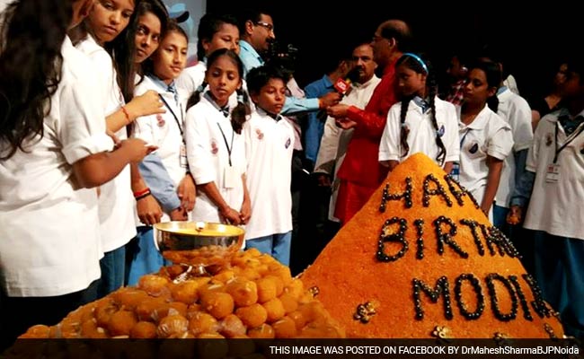 365 kg Ladoo Unveiled on PM Narendra Modi's Birthday