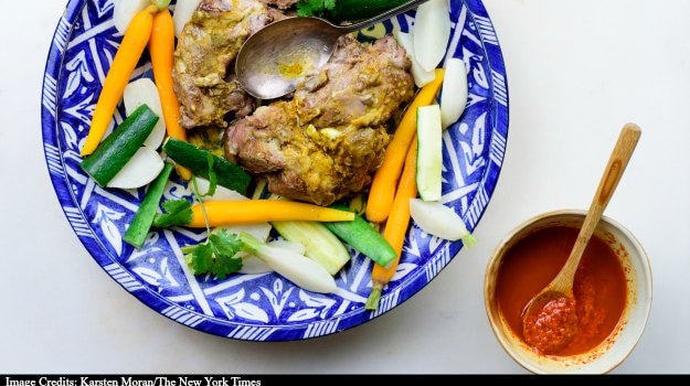 A Steamed Lamb Shoulder, Moroccan Style