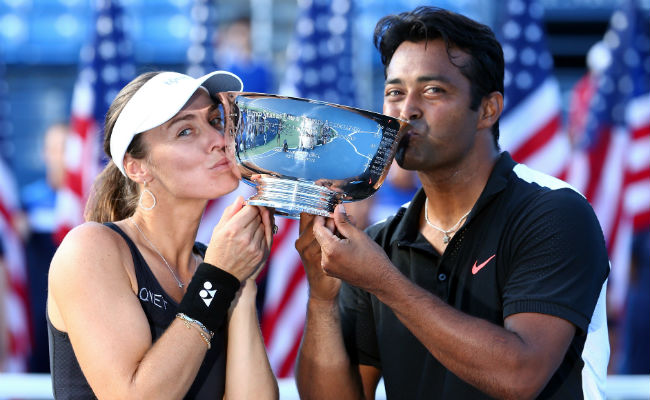 Leander Paes, Martina Hingis Win US Open Mixed Doubles Title of 2015